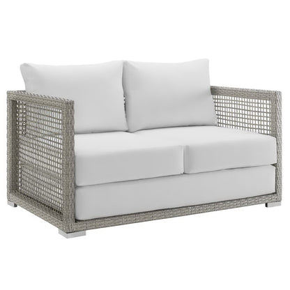 Aura 3 Piece Outdoor Wicker and Rattan Patio Set