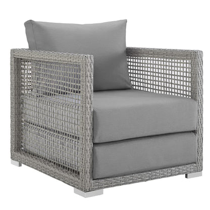 Aura 3 Piece Outdoor Wicker And Rattan Set