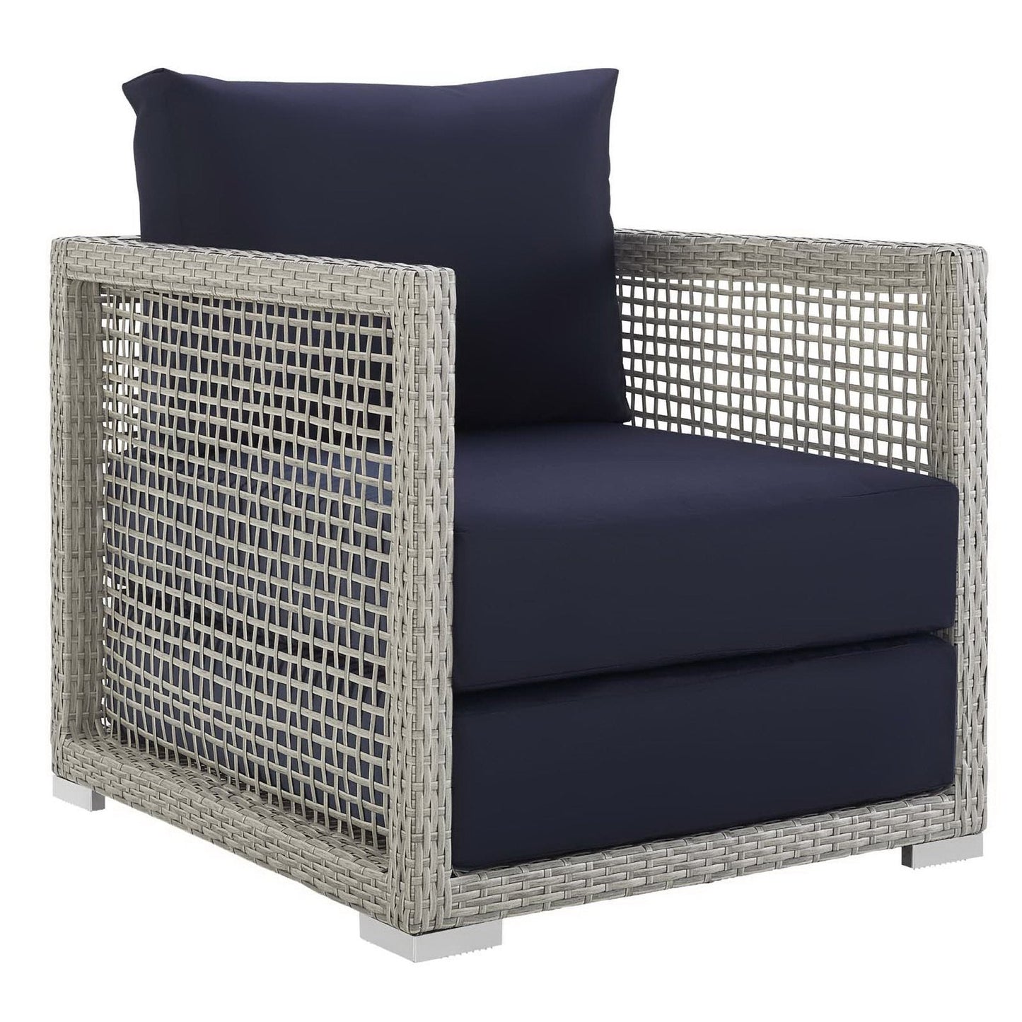 Aura 3 Piece Outdoor Wicker And Rattan Set