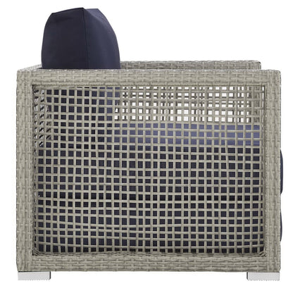 Aura 3 Piece Outdoor Wicker And Rattan Set