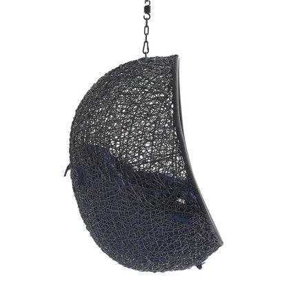 Encase Sunbrella Fabric Swing Outdoor Patio Lounge Chair Without Stand by Modway, dark rattan on Tampa Home & Garden Store