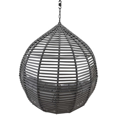 Garner teardrop outdoor patio swing chair without stand by Modway, hanging wicker seat on Tampa Home & Garden Store