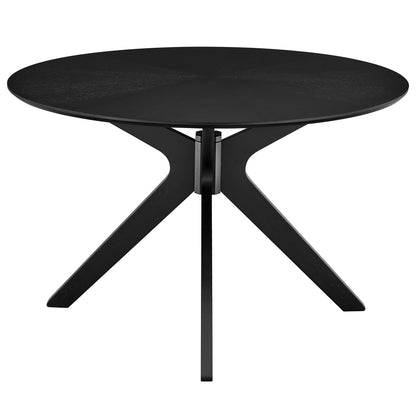 Crossroads 47-inch round wood dining table with black pedestal base by Modway on Tampa Home & Garden Store