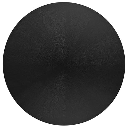 Crossroads 47in round wood dining table top in black wood grain texture on Tampa Home & Garden Store