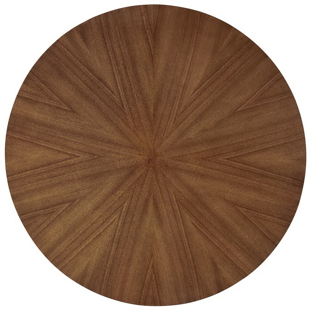 Crossroads 47in round wood dining table by Modway, warm brown finish, top view on Tampa Home & Garden Store