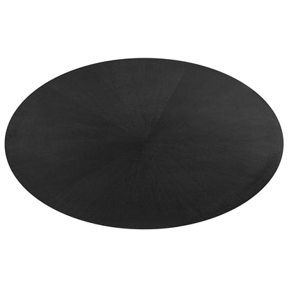 Crossroads 71in Oval Wood Dining Table by Modway, black wood finish on Tampa Home & Garden Store