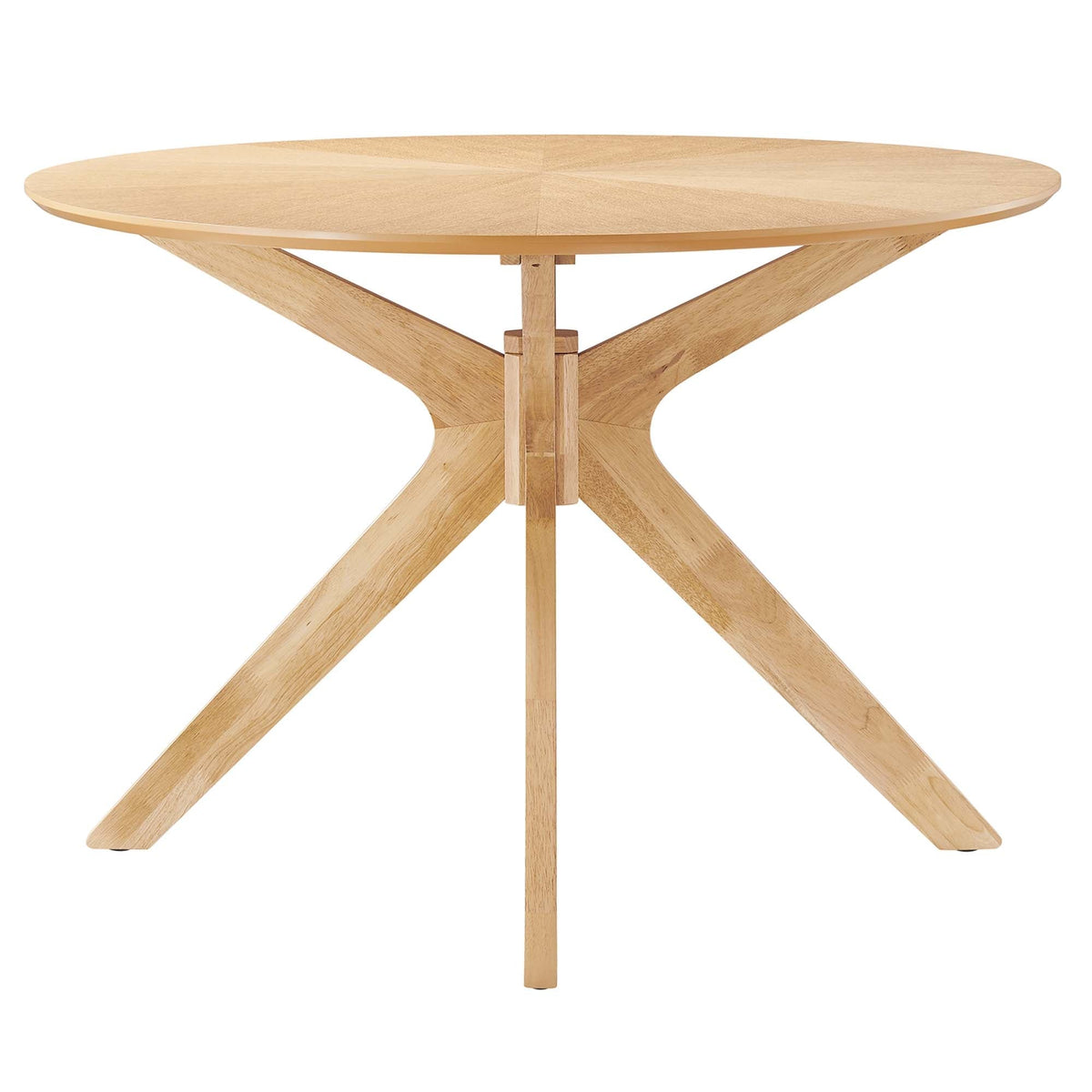 Crossroads 71 in oval oak dining table with crisscross pedestal base by Modway HouseOfZazla on Tampa Home & Garden Store