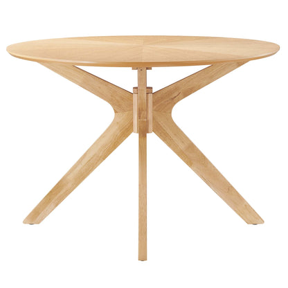 Crossroads 71 in oval oak dining table with crisscross pedestal base by Modway HouseOfZazla on Tampa Home & Garden Store