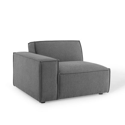 Restore left-arm sectional sofa chair in charcoal gray fabric by HouseOfZazla for living room furniture sets on Tampa Home & Garden Store