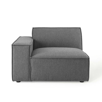 Restore left-arm sectional sofa chair in gray textured fabric for living room on Tampa Home & Garden Store