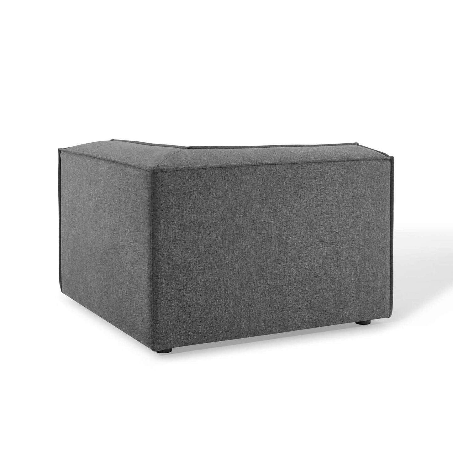 Restore Sectional Sofa Corner Chair gray fabric upholstery by Modway Living Room Sets on Tampa Home & Garden Store