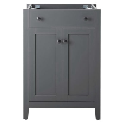 Nantucket 24in gray bathroom vanity with top drawer and panel doors on Tampa Home & Garden Store