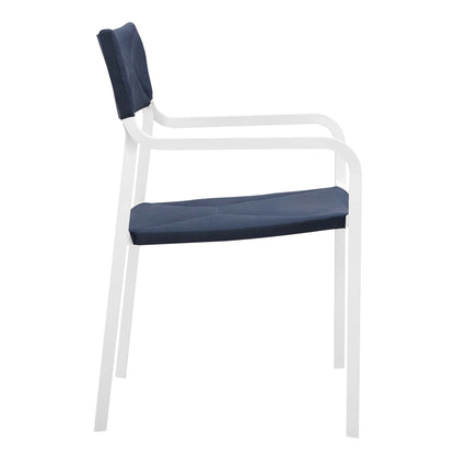 Raleigh Outdoor Aluminum Patio Armchair Set of 2