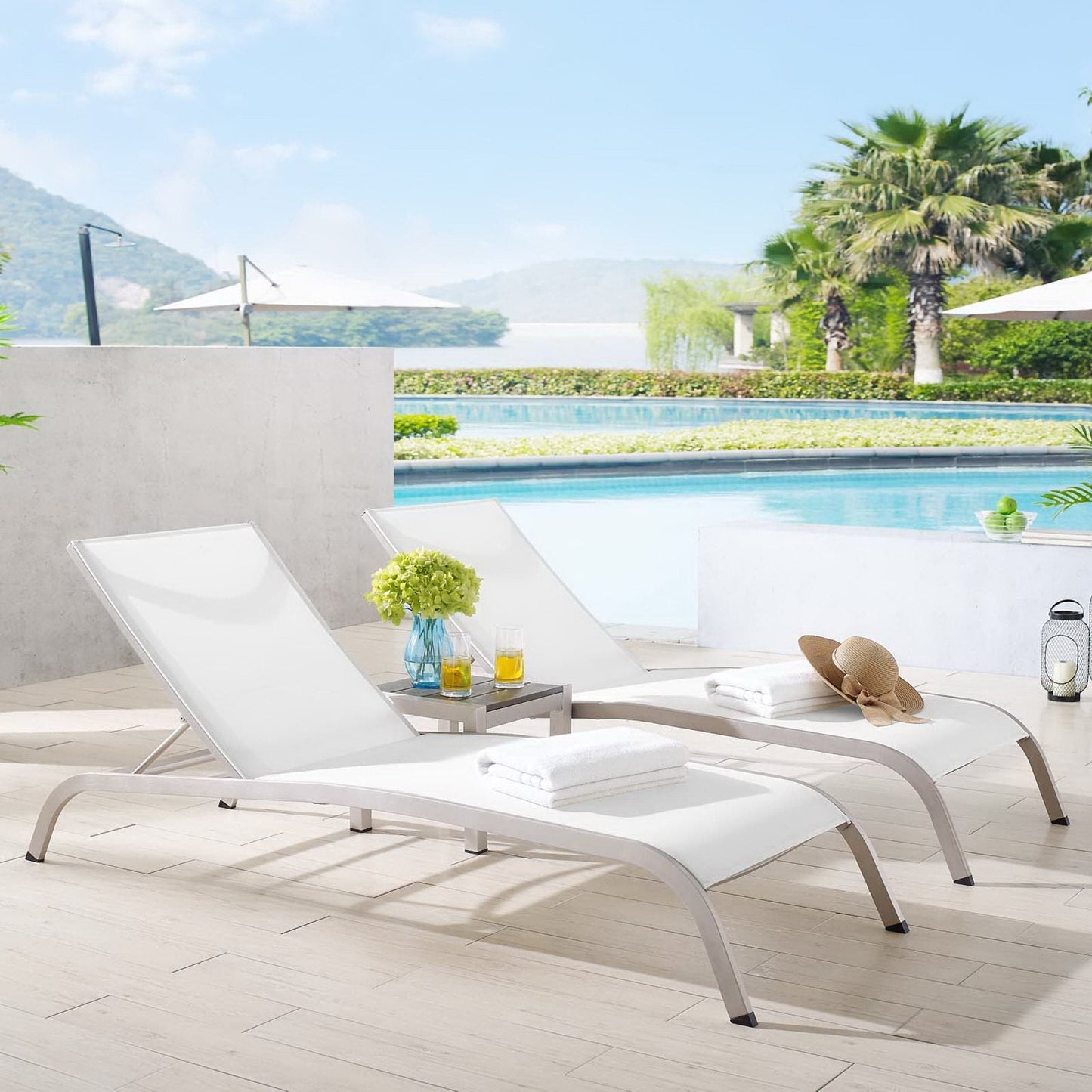 Savannah 3 Piece Outdoor Textilene Mesh Set