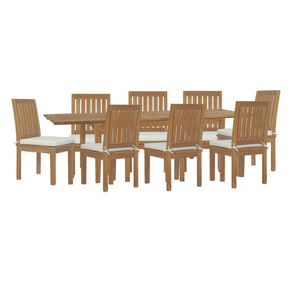 Marina 9 Piece Teak Dining Table And Chairs