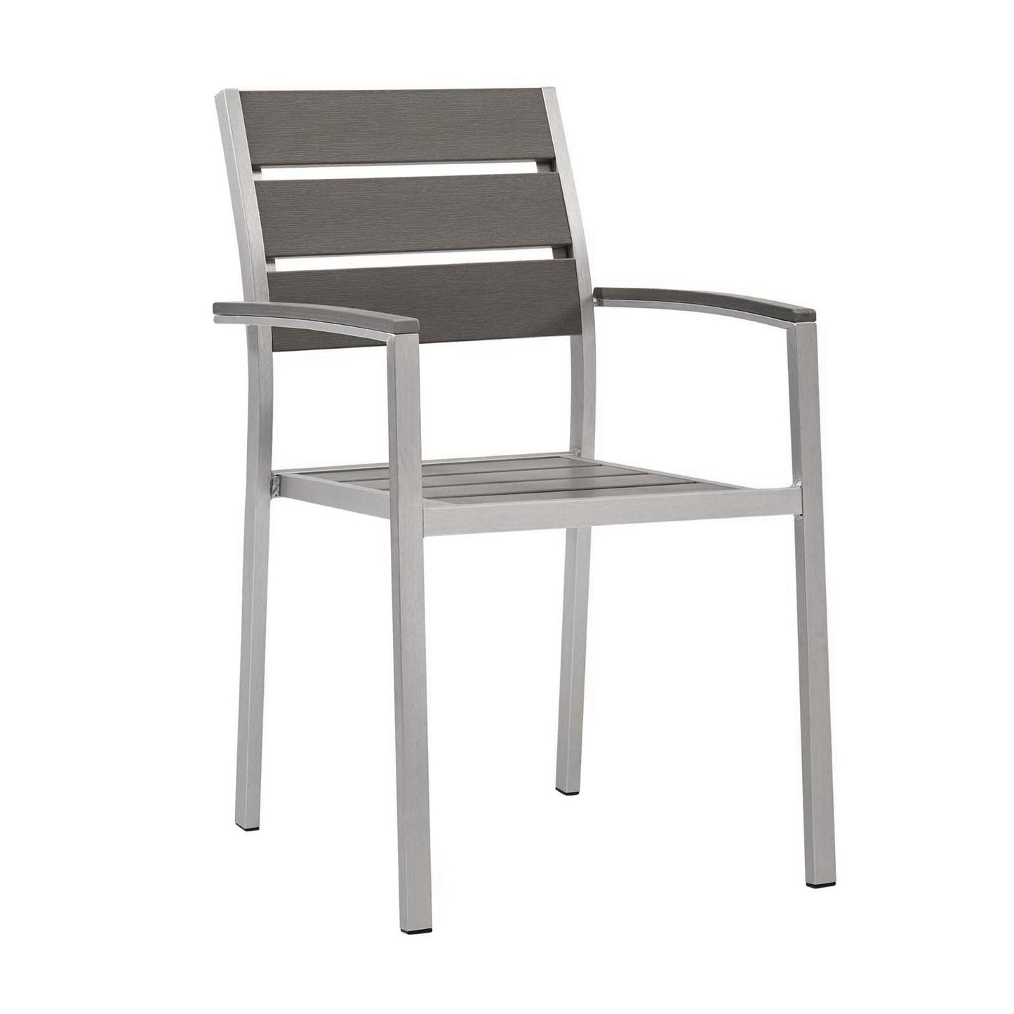 Modway Shore Outdoor Aluminum Dining Chair Set