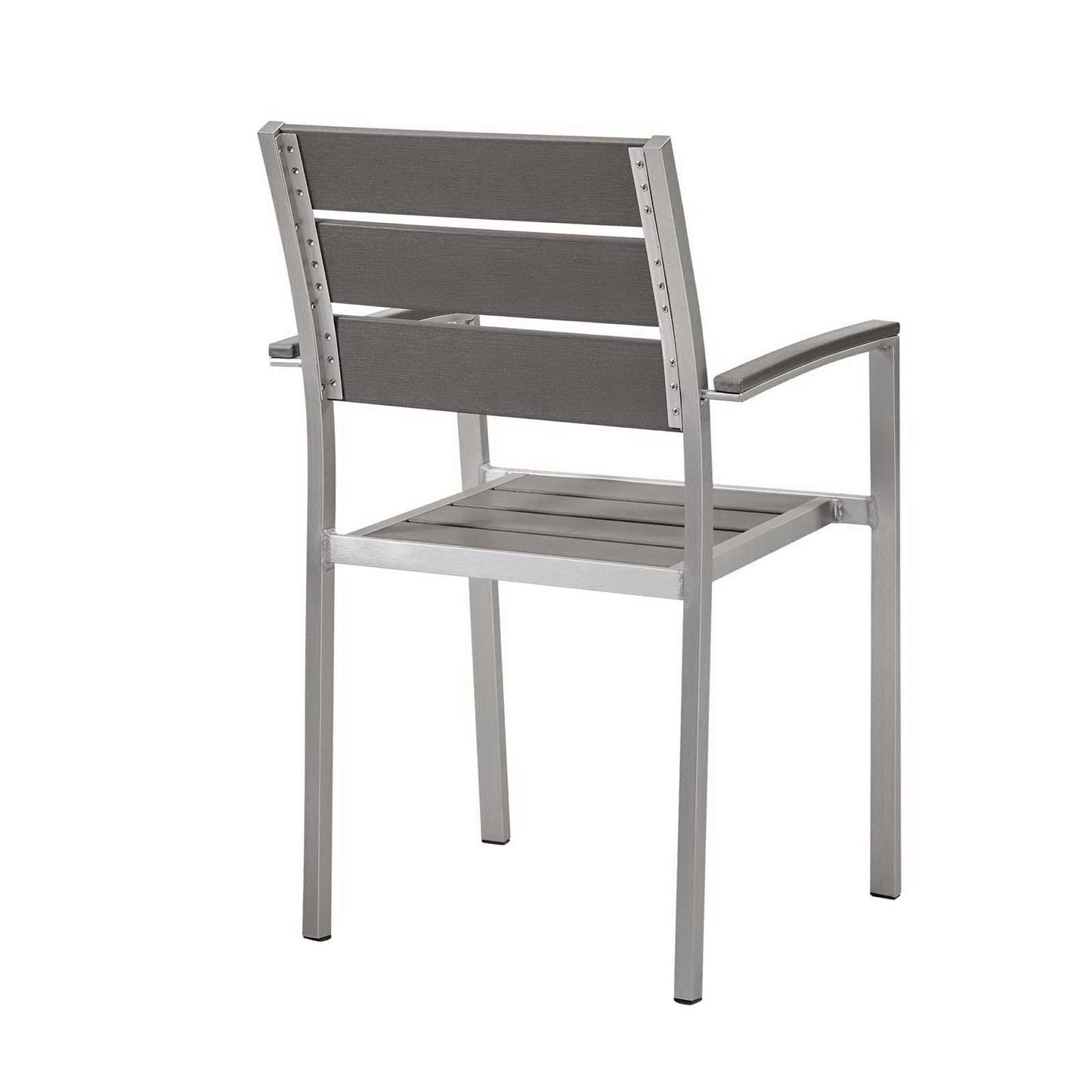 Modway Shore Outdoor Aluminum Dining Chair Set