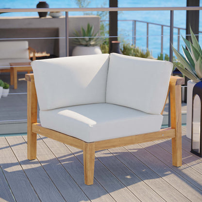 Bayport Teak Outdoor Corner Chair for Garden Use