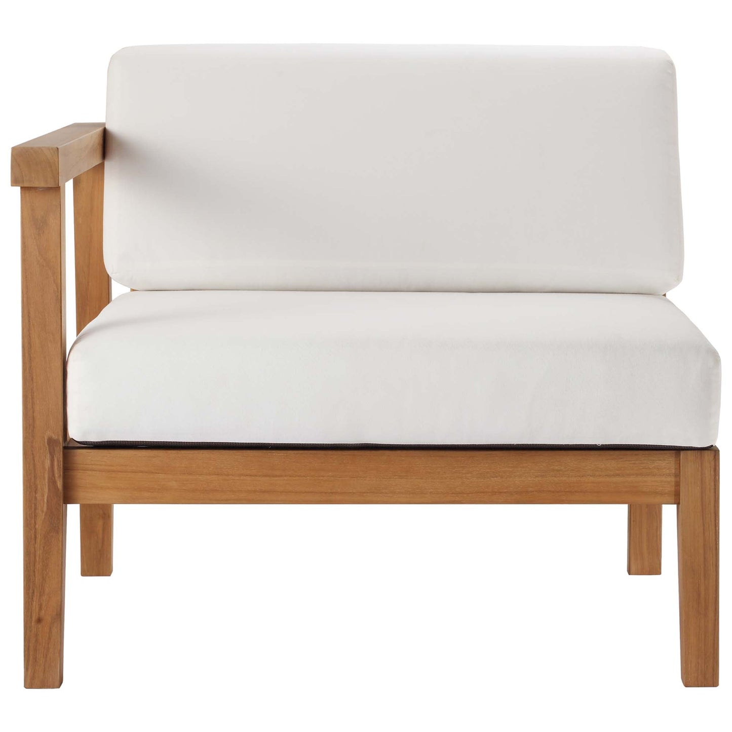 Modway Bayport Outdoor Teak Left Arm Chair