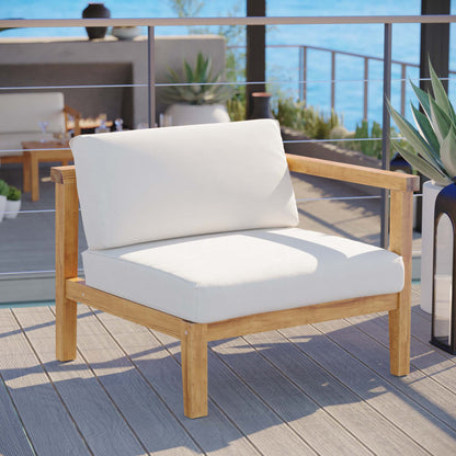 Modway Bayport Outdoor Teak and Patio Chair