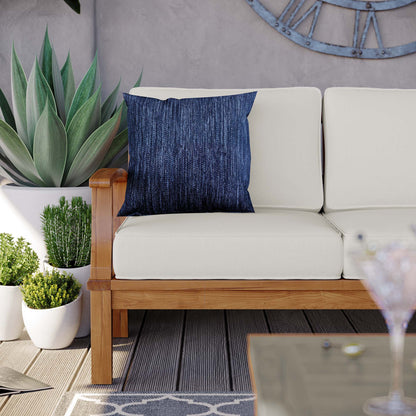 Marina Outdoor Patio Teak Sofa by Modway with beige cushions and teak frame on Tampa Home & Garden Store