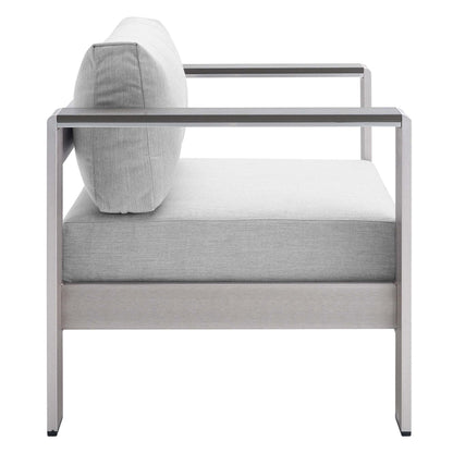 Shore Aluminum and Sunbrella Patio Armchair