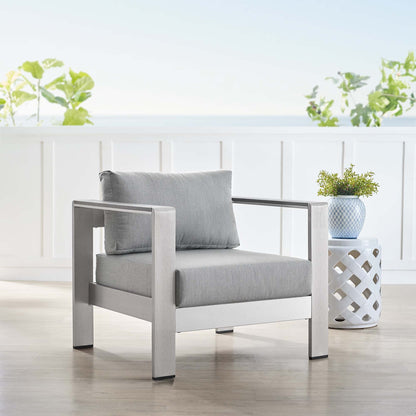 Shore Aluminum and Sunbrella Patio Armchair