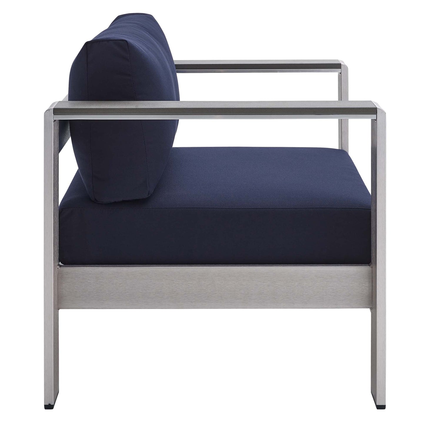 Shore Aluminum and Sunbrella Patio Armchair