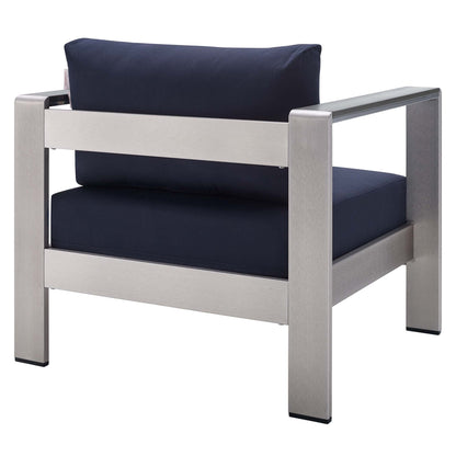 Shore Aluminum and Sunbrella Patio Armchair