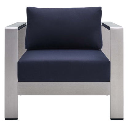 Shore Aluminum and Sunbrella Patio Armchair