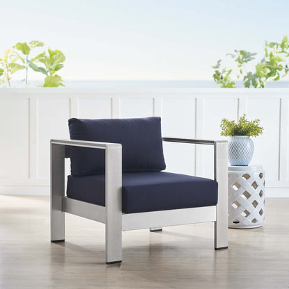 Shore Aluminum and Sunbrella Patio Armchair