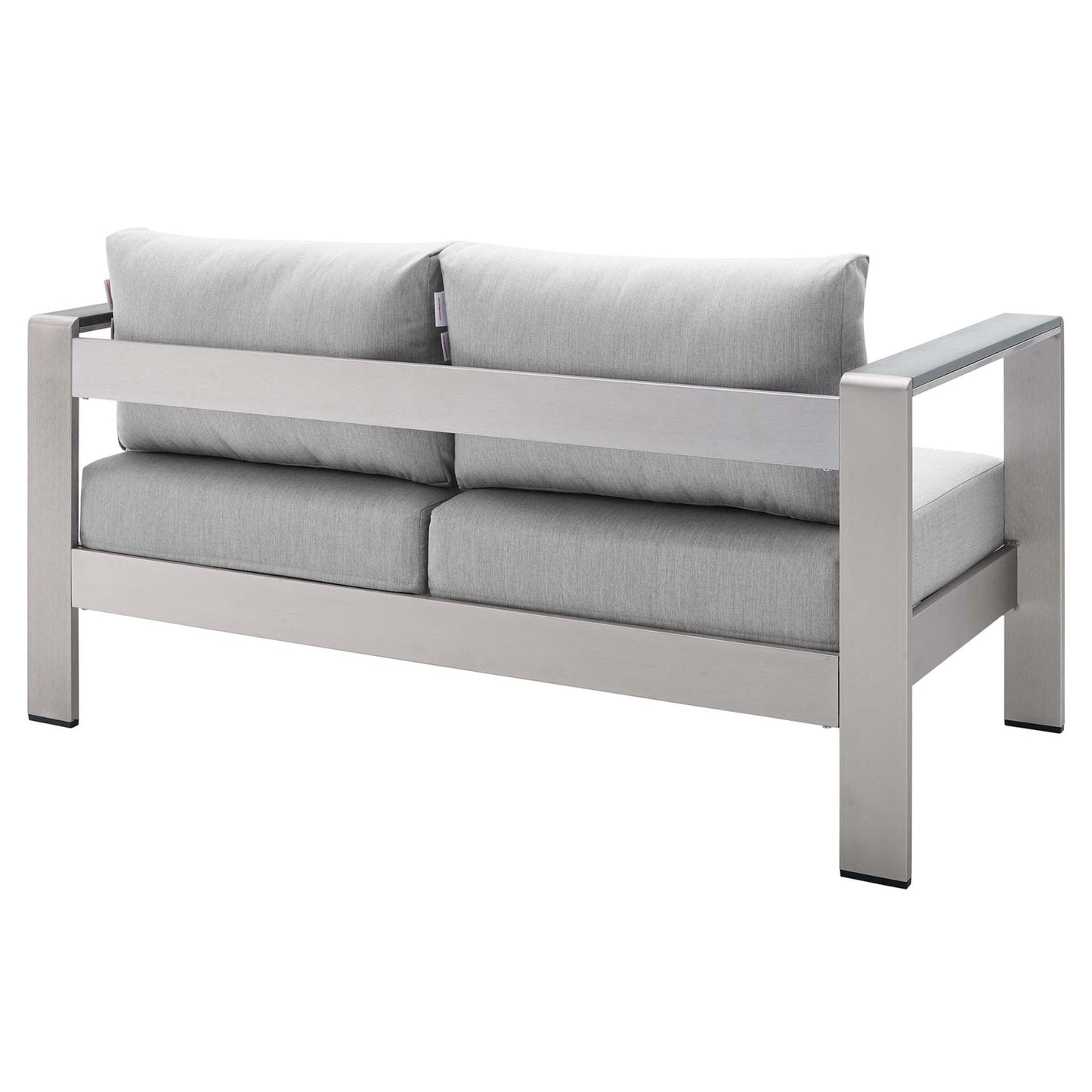 Shore Aluminum and Sunbrella Outdoor Loveseat
