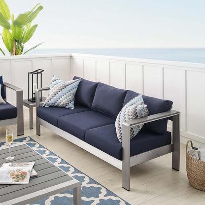 Modway Shore Sunbrella and Outdoor Sofa Set