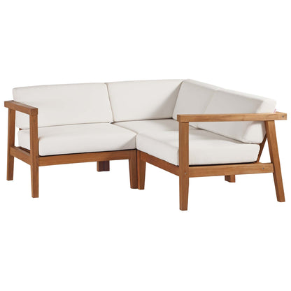 Bayport 3-Piece Teak Outdoor Sectional Set