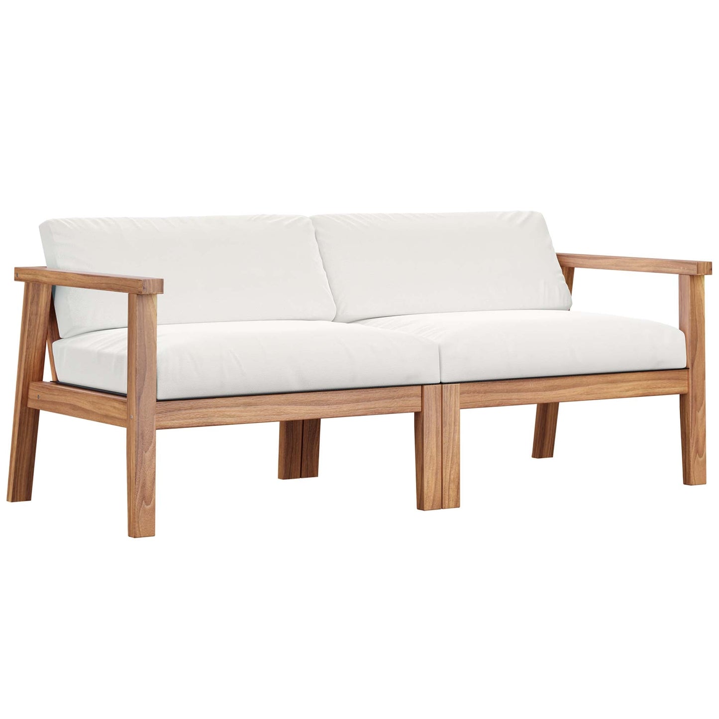 Bayport By Modway Teak Outdoor and Patio Sofa