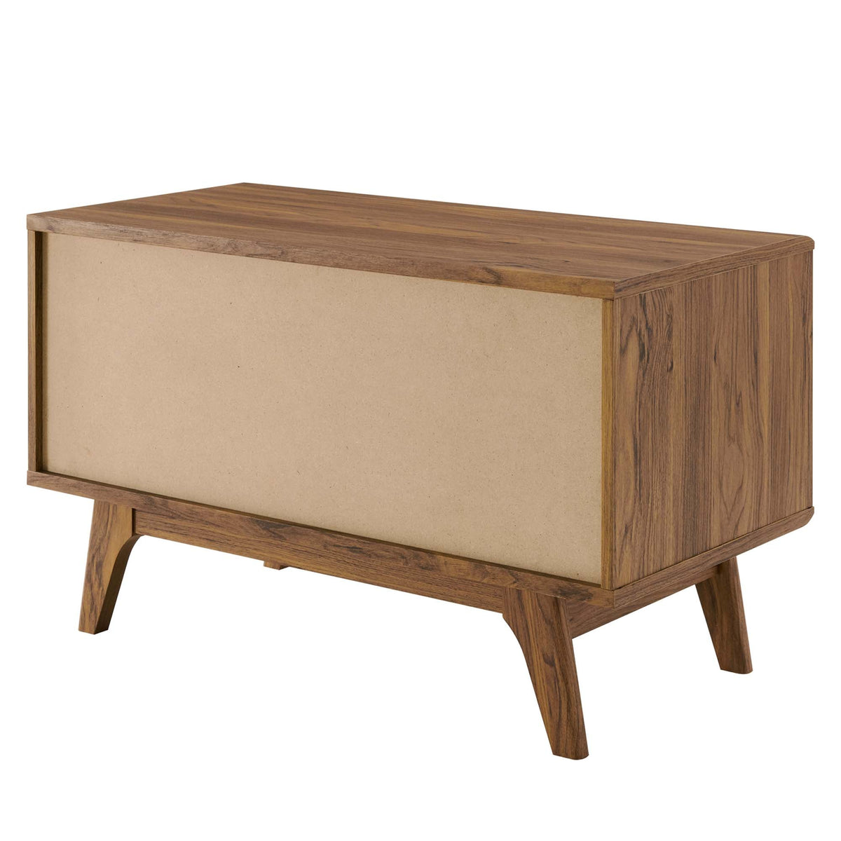 Envision vinyl record display stand by Modway in warm wood finish on Tampa Home & Garden Store