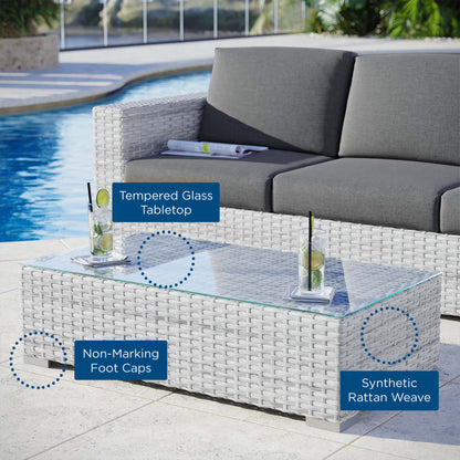 Modway Convene Outdoor Coffee Table for Patio