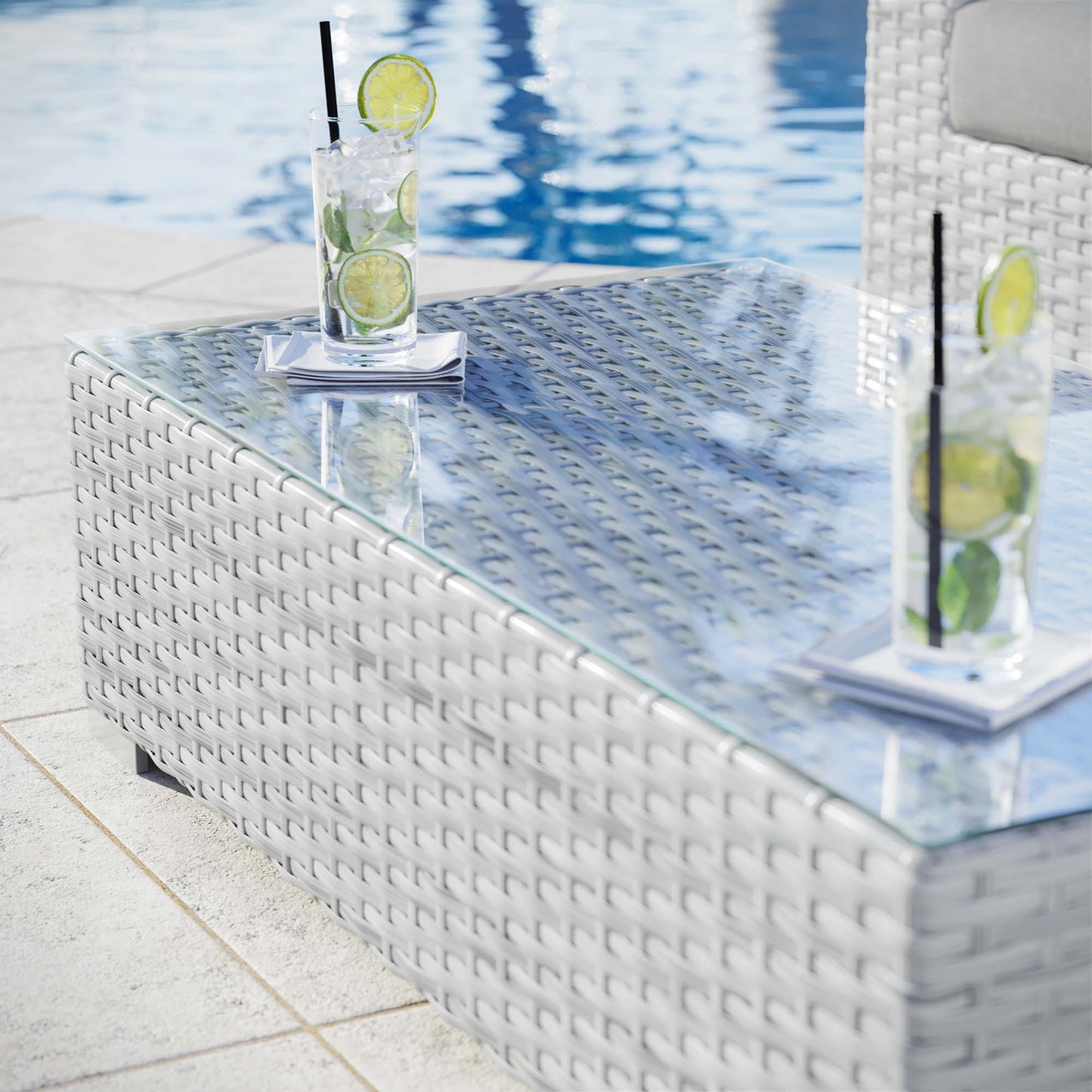 Modway Convene Outdoor Coffee Table for Patio