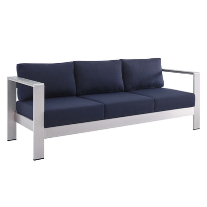 Shore 3 Piece Aluminum Outdoor Patio Set