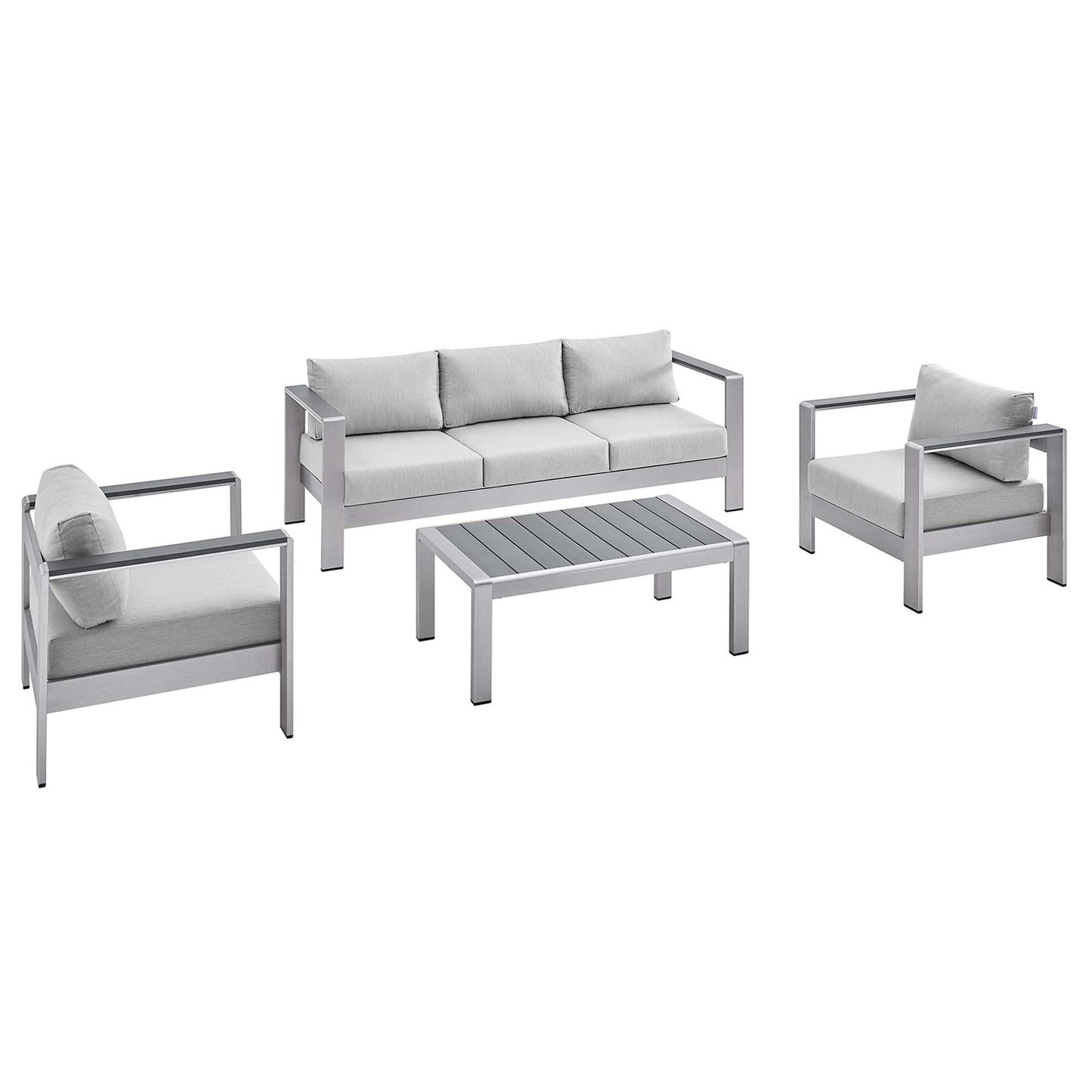 Shore 4 Piece Sunbrella Outdoor Patio Set
