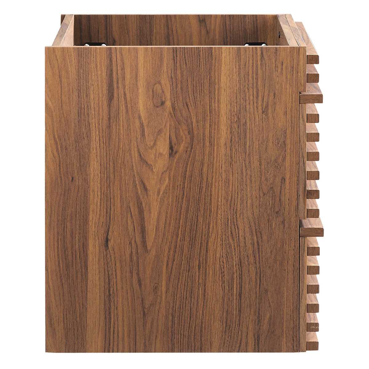Render wall-mount bathroom vanity cabinet in walnut wood finish by HouseOfZazla on Tampa Home & Garden Store