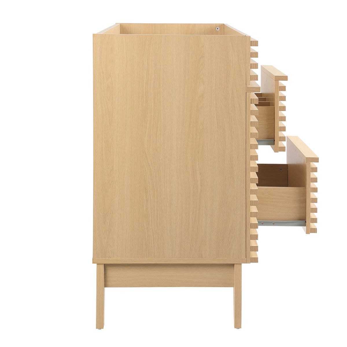 Bathroom vanity cabinet 48in single sink in natural oak finish by HouseOfZazla on Tampa Home & Garden Store