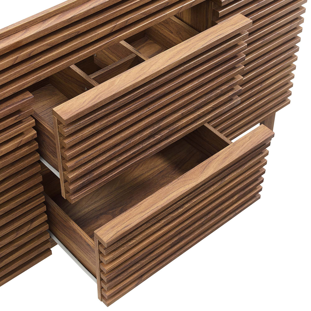 Render 48in single-sink bathroom vanity with wood slat exterior by Modway HouseOfZazla on Tampa Home & Garden Store
