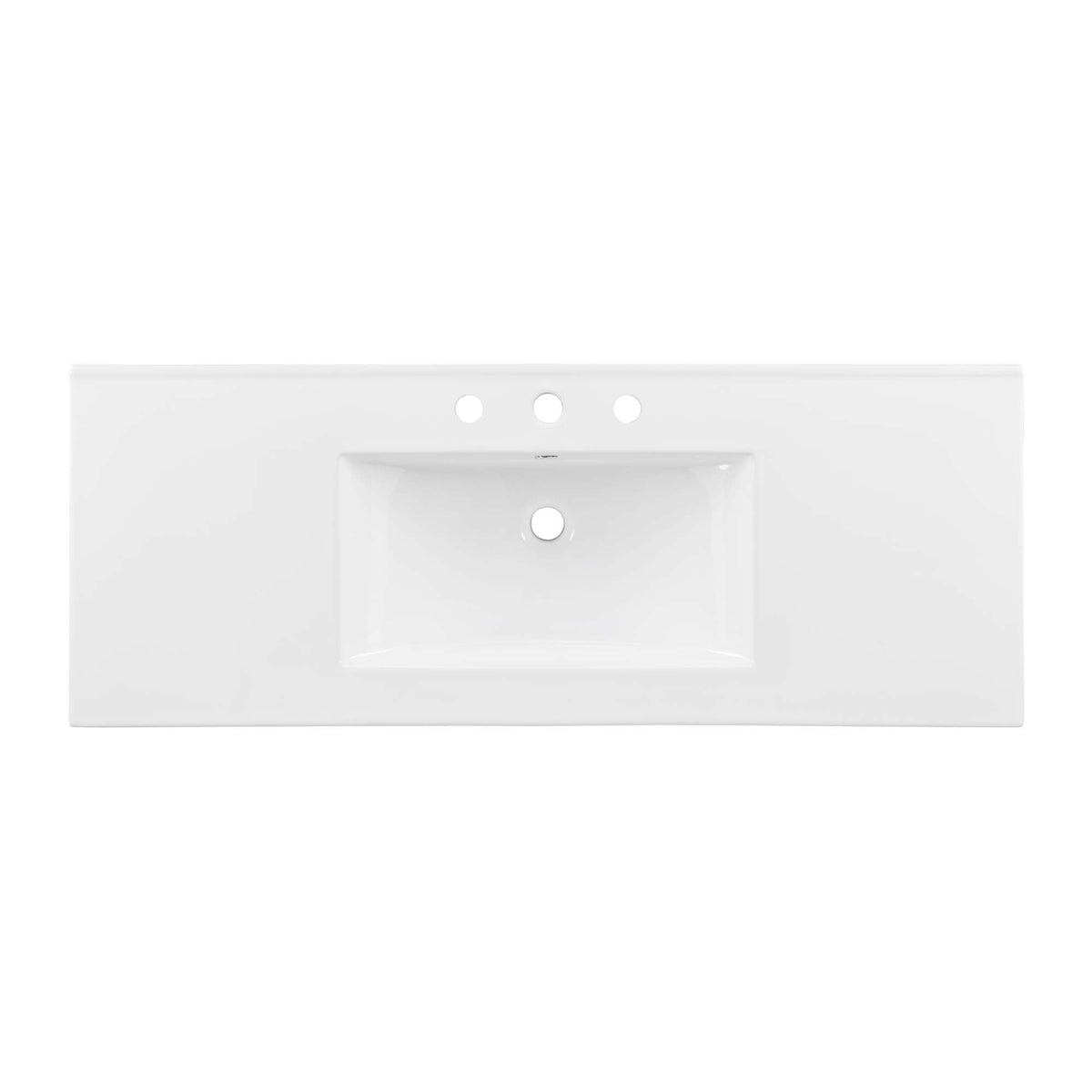 Cayman single basin bathroom sink white ceramic countertop by HouseOfZazla on Tampa Home & Garden Store