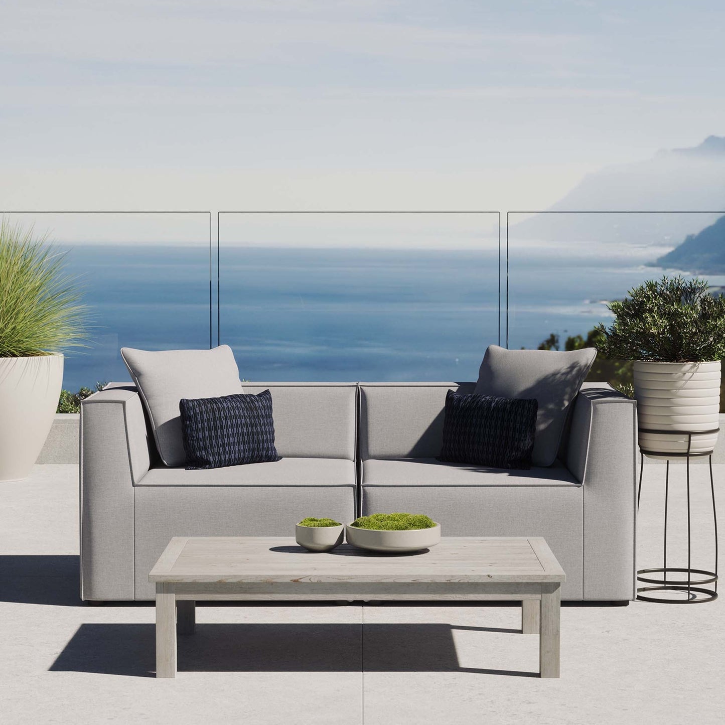 Saybrook 2 Piece Outdoor Upholstered Sofa