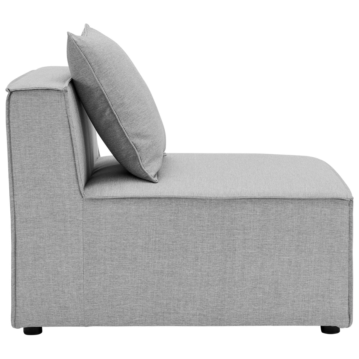Saybrook 10-Piece Outdoor Patio Upholstered Sectional Sofa gray fabric modular corner by Modway on Tampa Home & Garden Store
