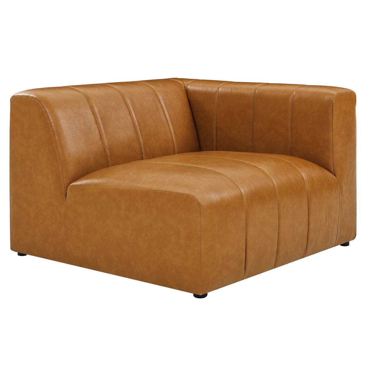 Modway Bartlett 3 Piece Vegan Leather Sofa
