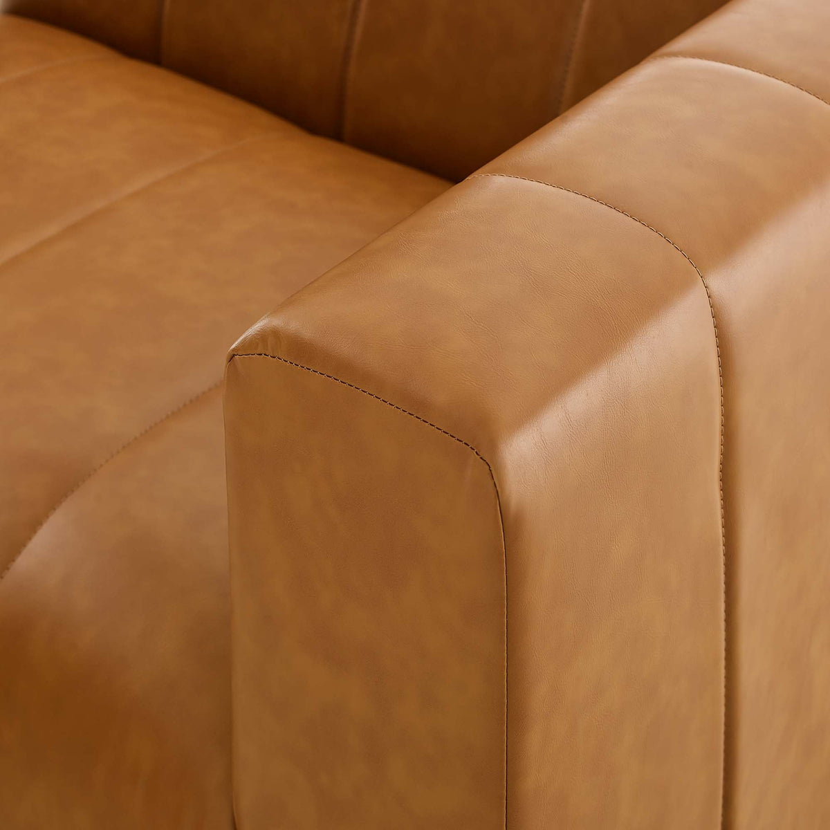 Modway Bartlett 3 Piece Vegan Leather Sofa