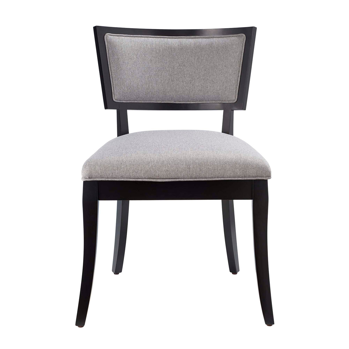 Pristine upholstered dining chair with gray padded back and seat on a wood frame by Modway on Tampa Home & Garden Store