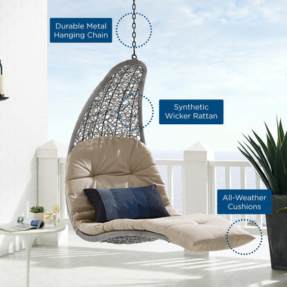 Organic Hanging Chaise Lounge and Outdoor Swing